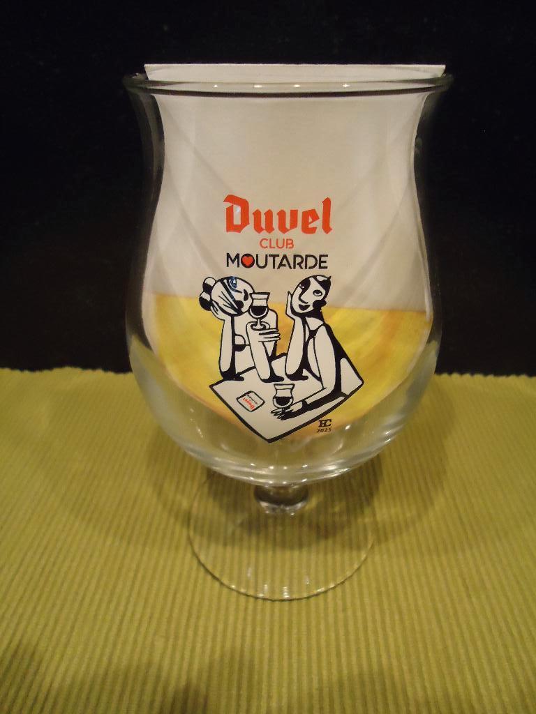 Duvel-Moortgat : Duvelclub Moutarde Brakel 2025 glas 33cl, Verzamelen, Ophalen of Verzenden, Nieuw, Glas of Glazen, Duvel