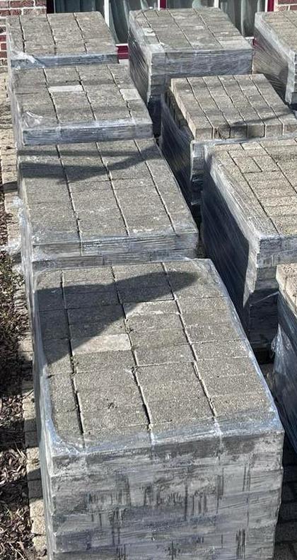 Betonklinkers, Tuin en Terras, Ophalen, Gebruikt, Klinkers, 10 m² of meer