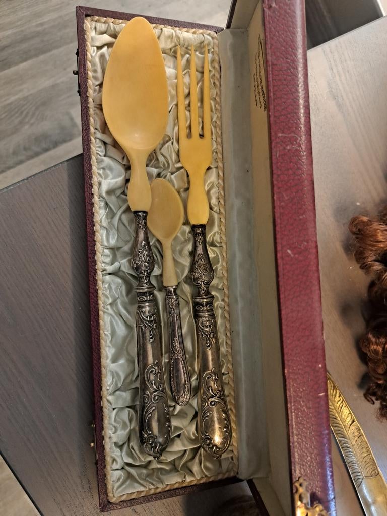 Service à salade argent 800 . Baudoin & Isnard, Enlèvement ou Envoi