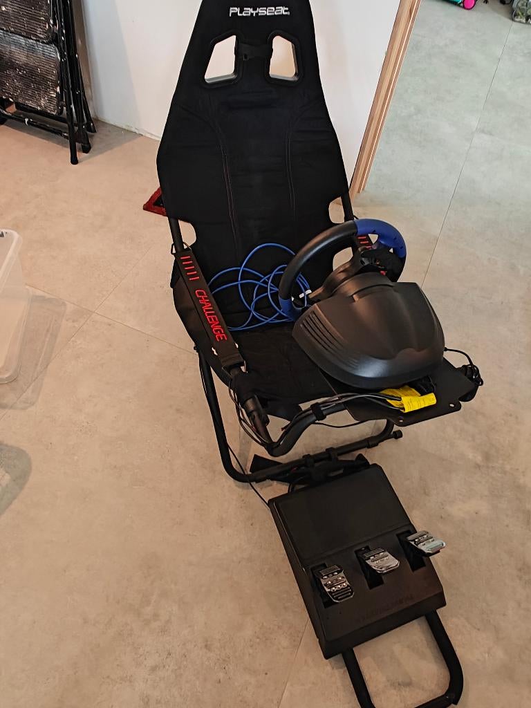 Gaming racestoel met stuur en pedalen, Ophalen, Zo goed als nieuw, PlayStation 3