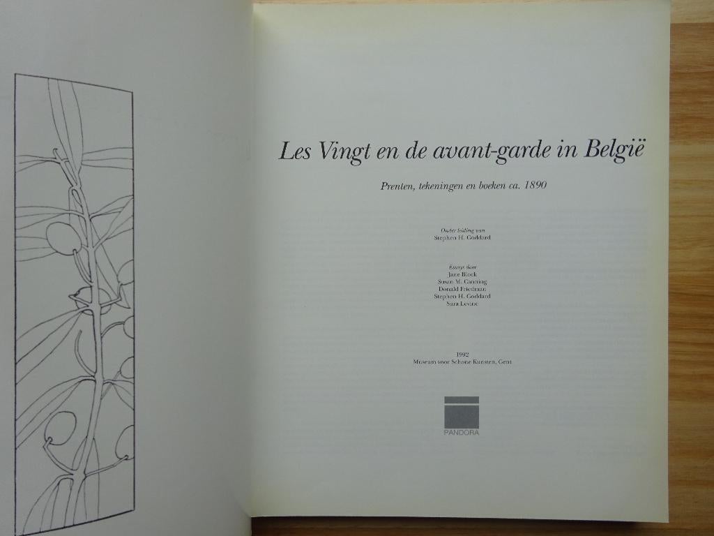 Les Vingt en de avant-garde in België, 1992 MSK Gent, Enlèvement ou Envoi, Utilisé, Peinture et dessin