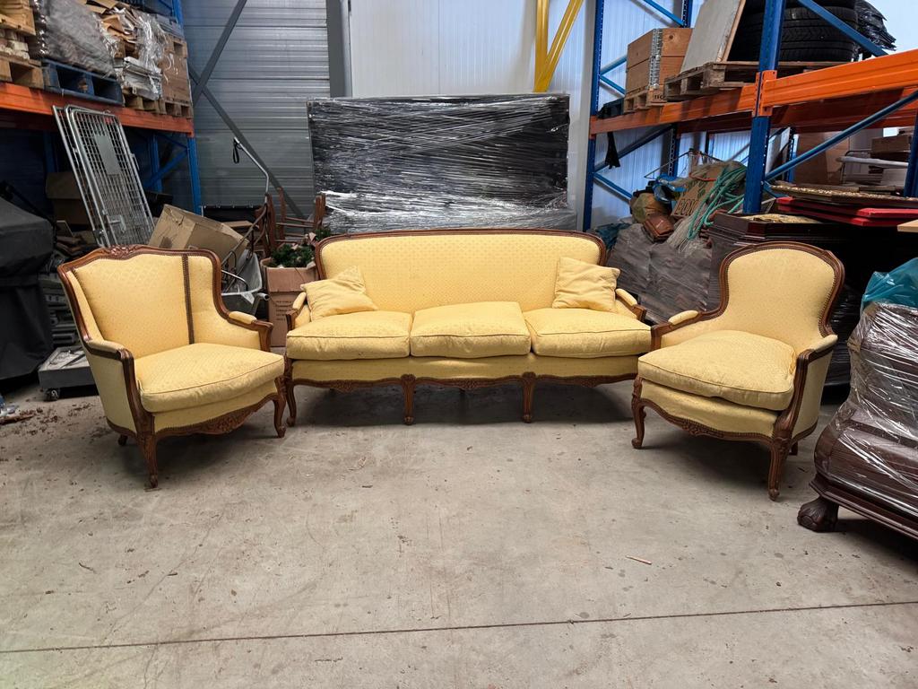 Bank met 2 bijpassende stoeltjes, Enlèvement, Utilisé