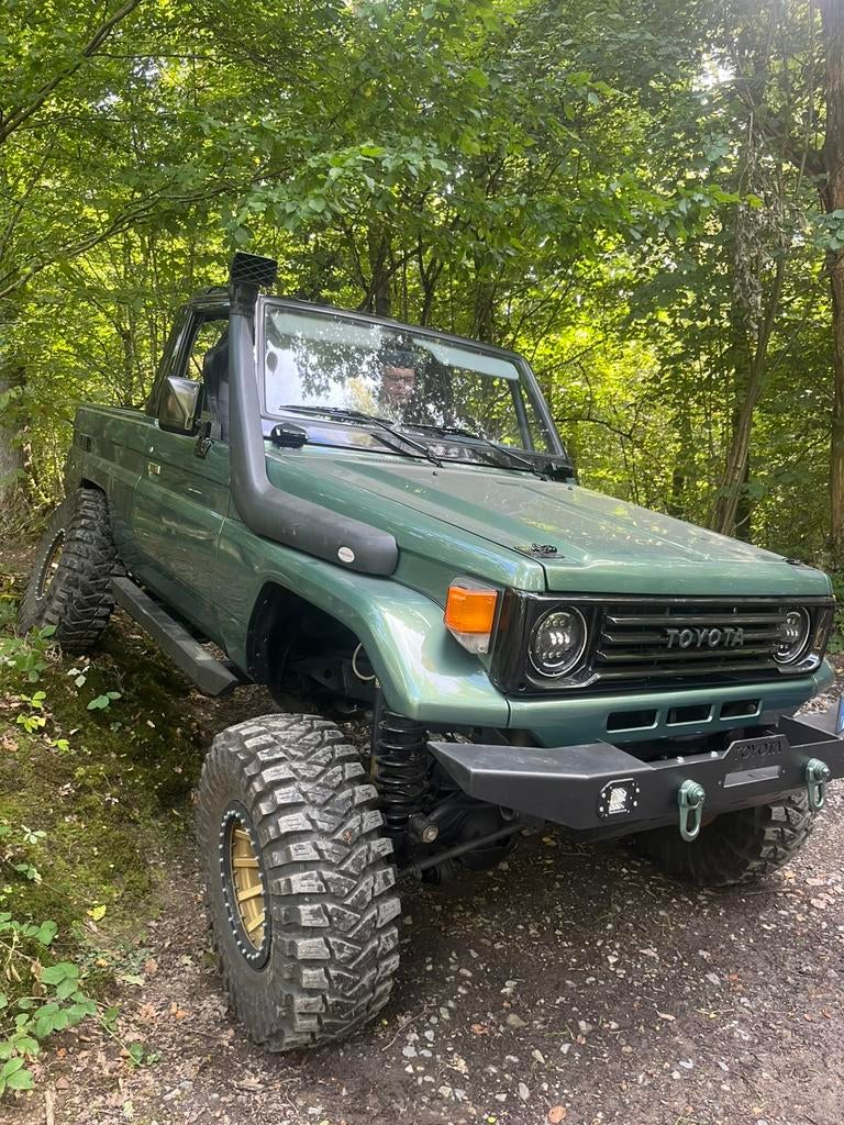 Toyota Landcruiser, Auto's, Toyota, Zwart, 2000 kg, 3900 cc, Alcantara