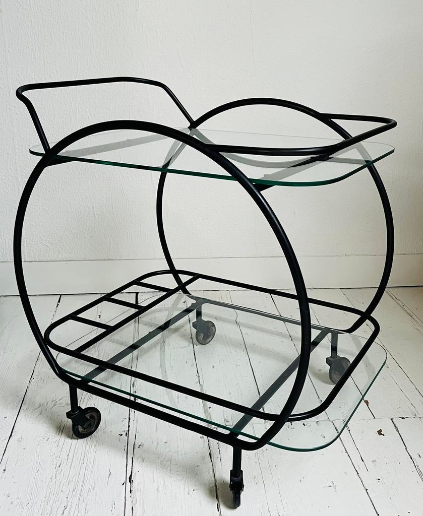 Vintage serveerwagen • bar trolley, Antiek en Kunst, Curiosa en Brocante, Ophalen