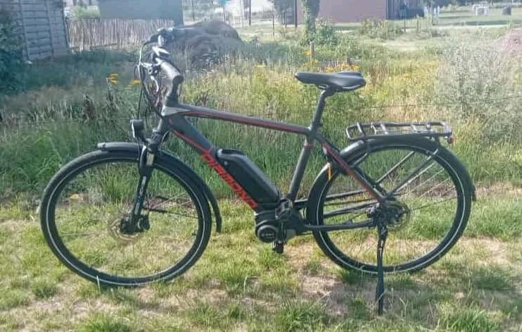 Elektrische herenfiets, Ophalen