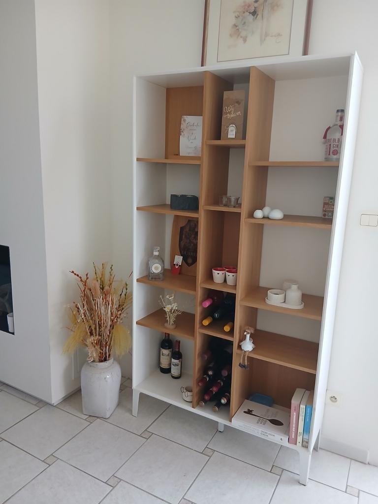 Leuke open vitrinekast, Huis en Inrichting, Kasten | Vitrinekasten, Ophalen, Zo goed als nieuw