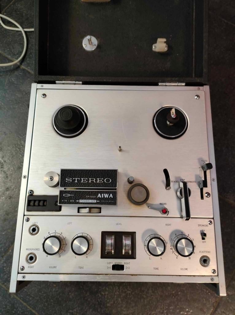 AIWA TP-1001 - Magnétophone à bandes - Reel to reel, Enlèvement ou Envoi, Magnétophone, Avec protection anti-poussière