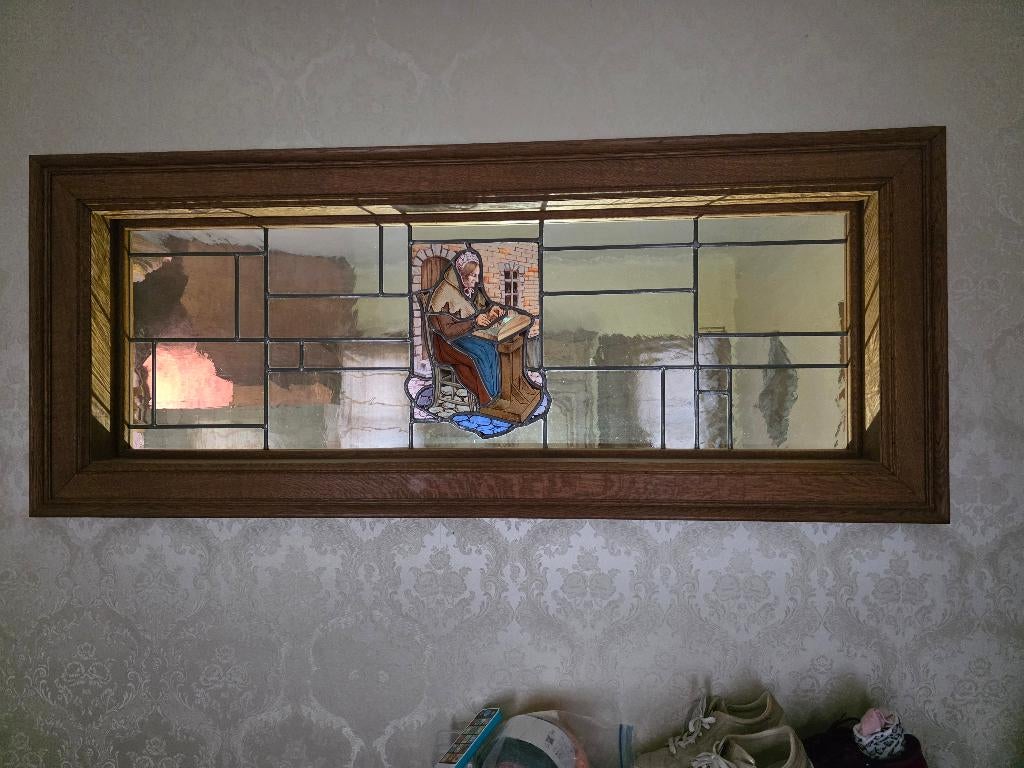 Glas in lood, Doe-het-zelf en Bouw, Glas en Ramen, Ophalen, Gebruikt, 120 tot 160 cm, Minder dan 80 cm