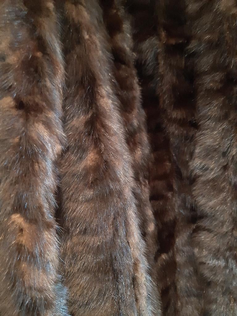 Pelsmantel nerts, Kleding | Dames, Jassen | Winter, Gedragen, Maat 38/40 (M), Bruin, Ophalen of Verzenden