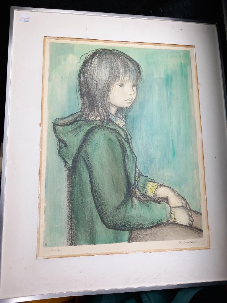 Paul Smolders meisje gesigneerd, artist proof, H.C, Antiek en Kunst, Ophalen of Verzenden