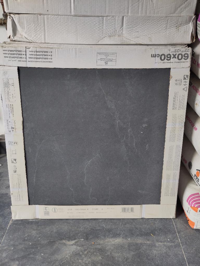 carrelage Emilgroup Nordika Dark 60*60 8 boites, Bricolage & Construction, Neuf, 60 cm ou plus, Carrelage de sol, Céramique