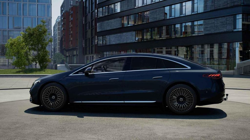 Mercedes-Benz EQS-Klasse 580 4MATIC Berline AMG Line | Super, 4 deurs, Stof, Gebruikt, Blauw