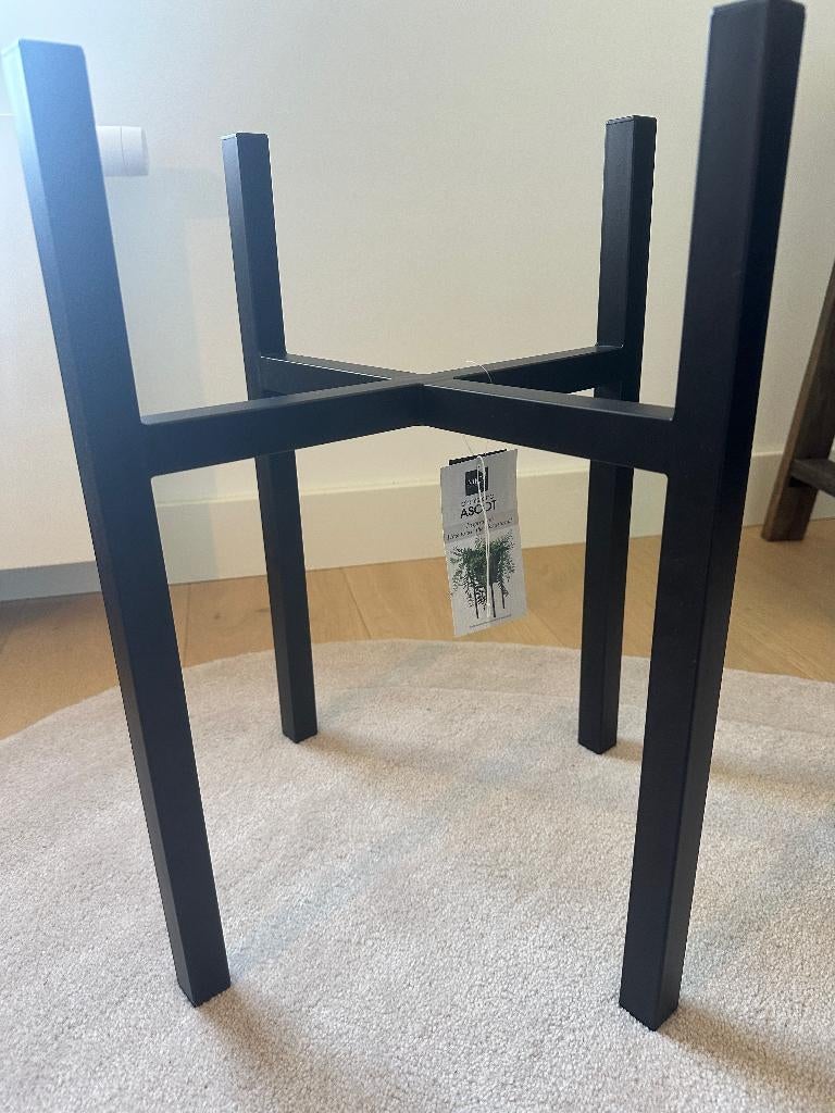 Mica Ascot plantenstandaard XL zwart (nieuw!), Ophalen, 40 cm of meer, Vierkant, Nieuw