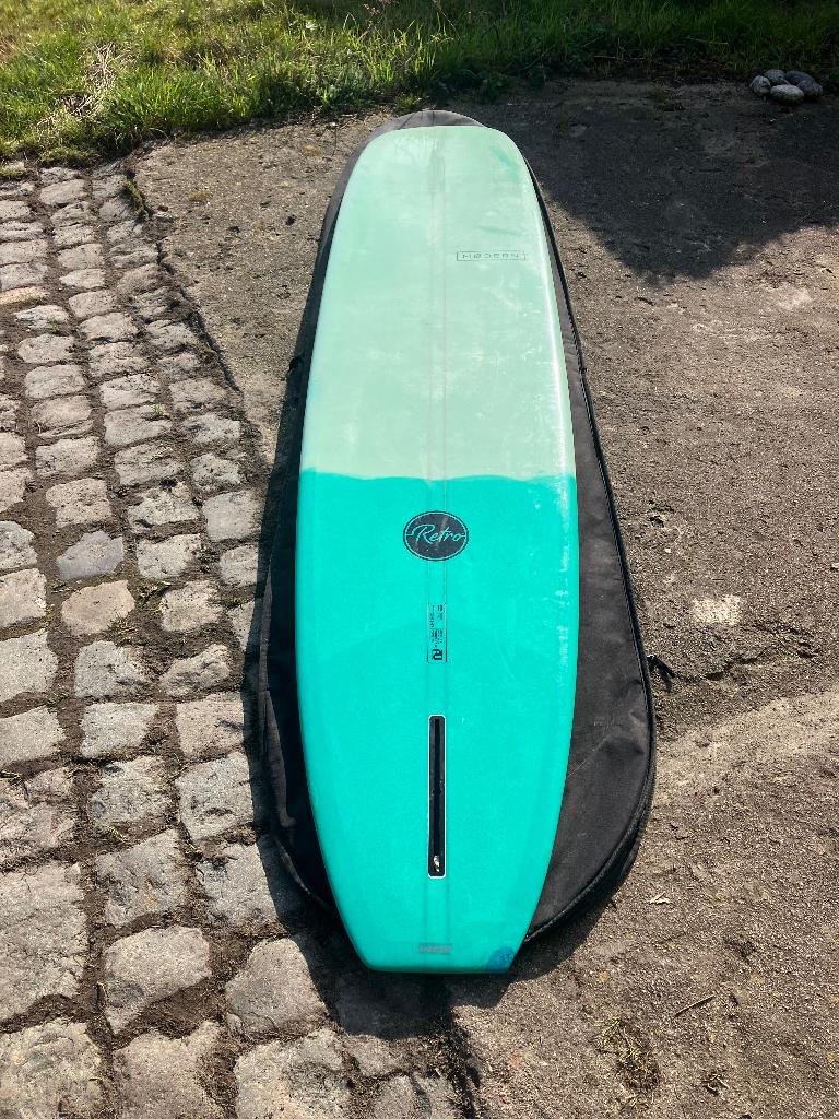Modern retro longboard 9.6, Ophalen, Gebruikt, Longboard, Met draagtas