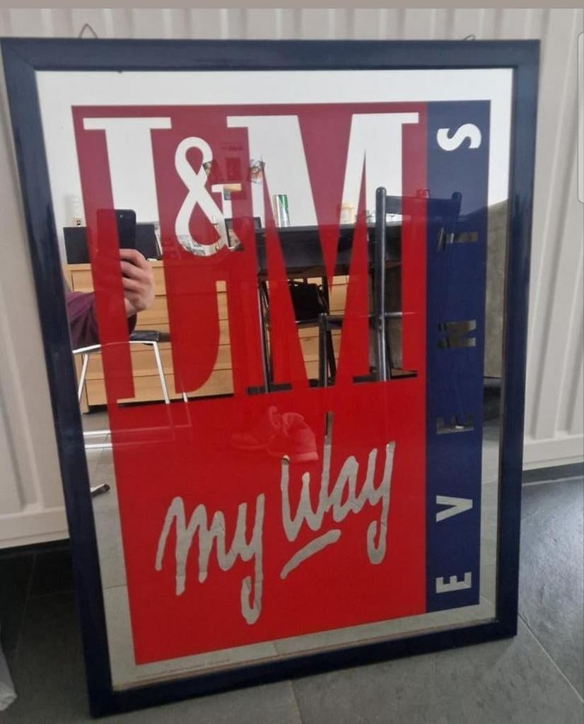 Miroir publicitaire vintage L&M, Collections, Marques & Objets publicitaires, Enlèvement ou Envoi