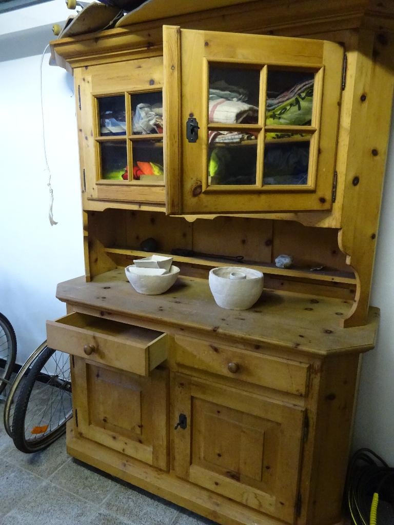 buffetkast, wandkast, Huis en Inrichting, Ophalen, Gebruikt, Grenenhout, 150 tot 200 cm