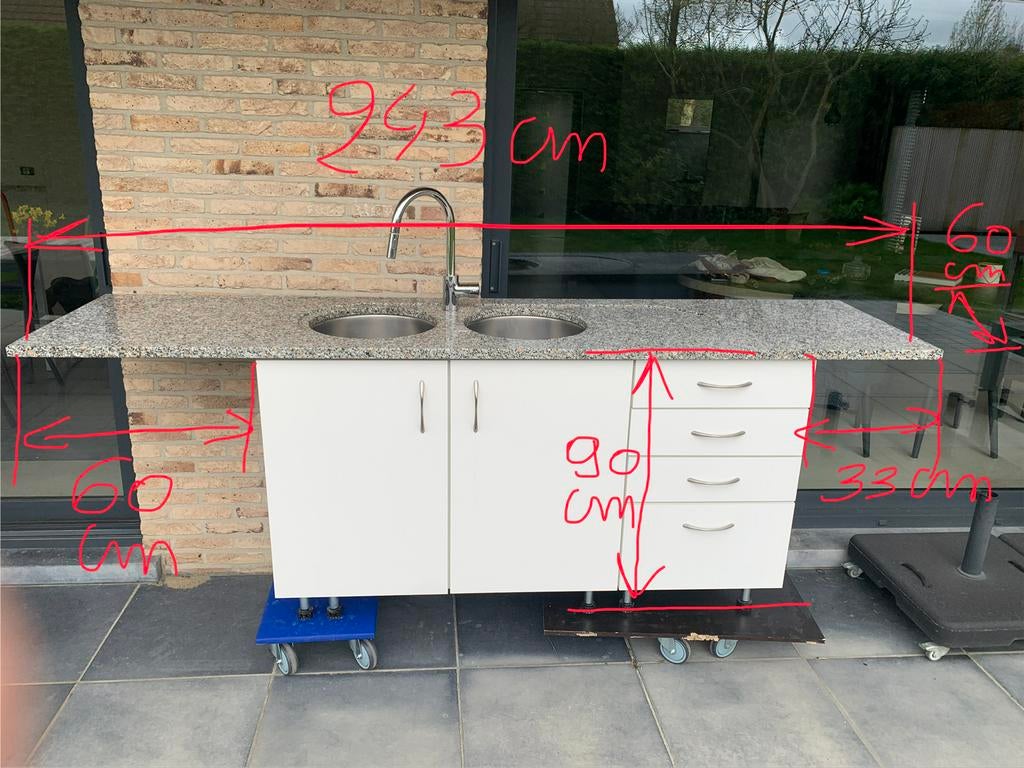 Keuken werkblad, Maison & Meubles, Cuisine | Éléments de cuisine, Enlèvement, Utilisé