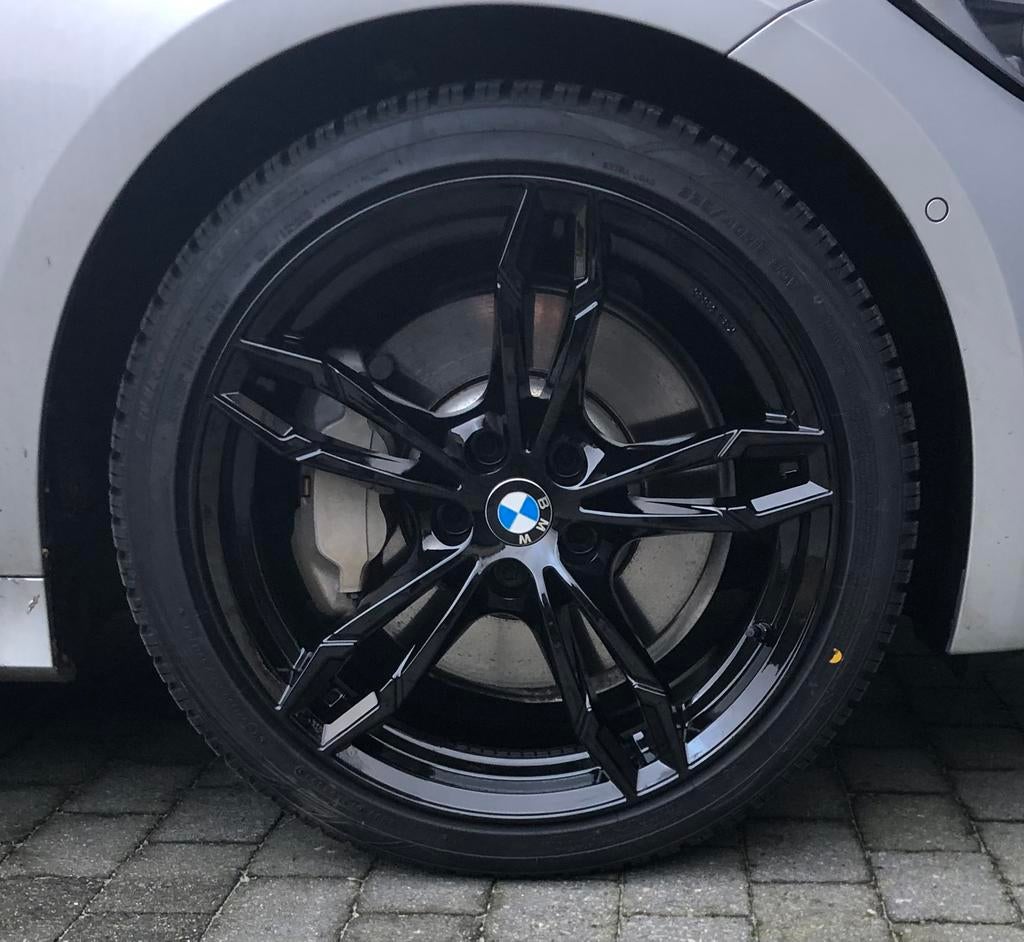 Winterbanden 225/40 R19 93V met velg GMP DEA Black + sensor, Auto-onderdelen, Banden en Velgen, Banden en Velgen, Winterbanden