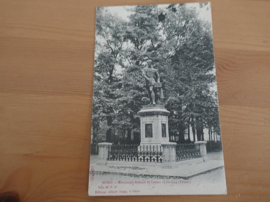 mons monument Roland de Lassus, Enlèvement ou Envoi, Non affranchie, Hainaut