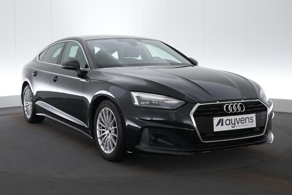 (2BQR102) AUDI A5 SPORTBACK, Auto's, Audi, 1984 cc, Zwart, Bedrijf, 5 deurs