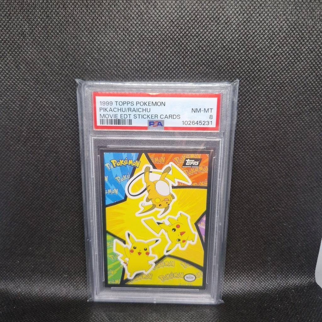 Cartes autocollantes Pikachu/Raichu Movie Edition Topps PSA, Hobby & Loisirs créatifs, Enlèvement ou Envoi