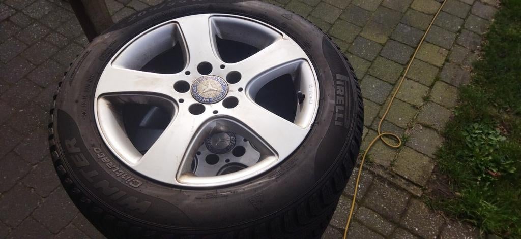 16inch alu mercedes, Auto-onderdelen, Banden en Velgen, Ophalen, Velg(en), 16 inch, Winterbanden