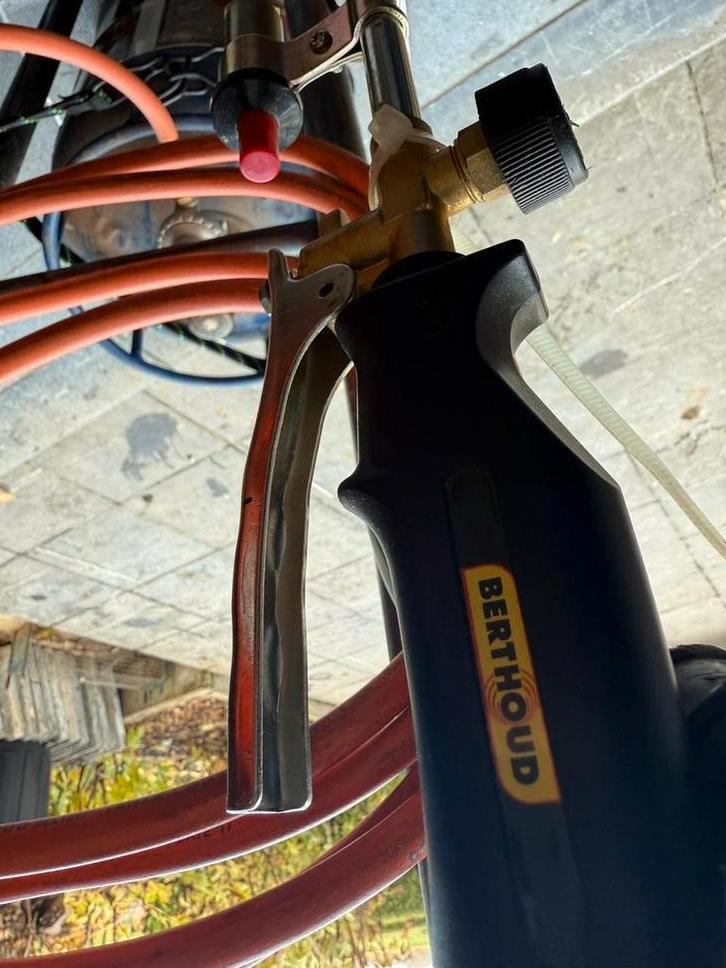 2-pits thermische brander met laadbak en steekwagen, Tuin en Terras, Ophalen, Zo goed als nieuw