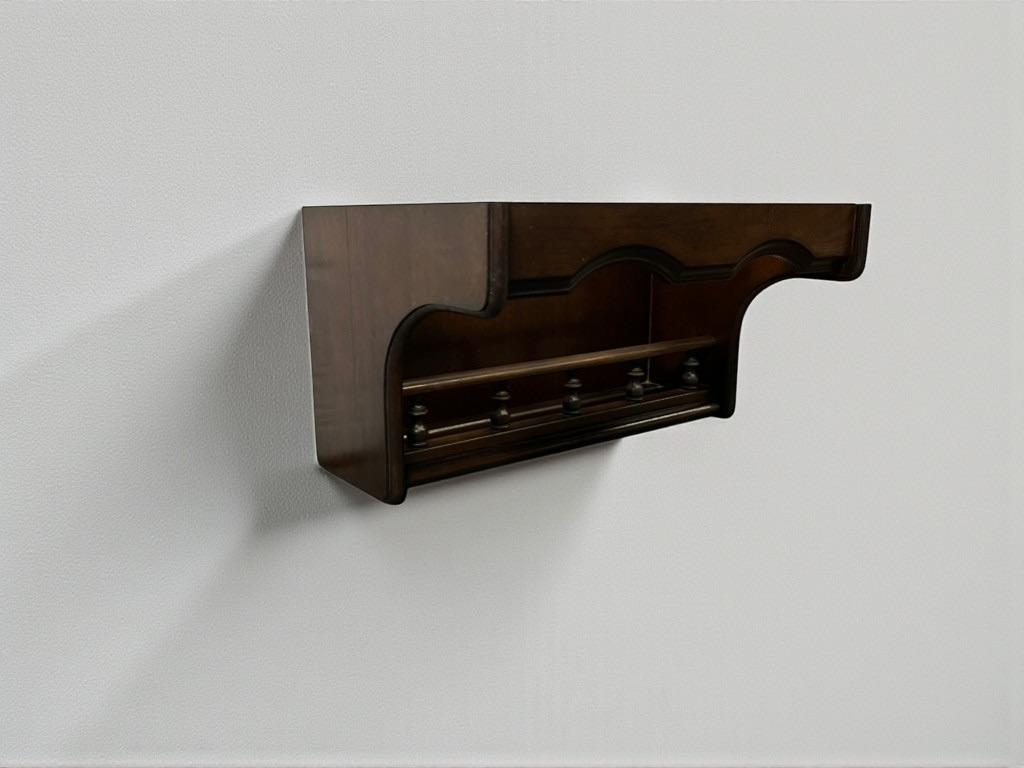 vintage houten kruidenrekje / etagere / wandrekje, Antiek en Kunst, Ophalen of Verzenden