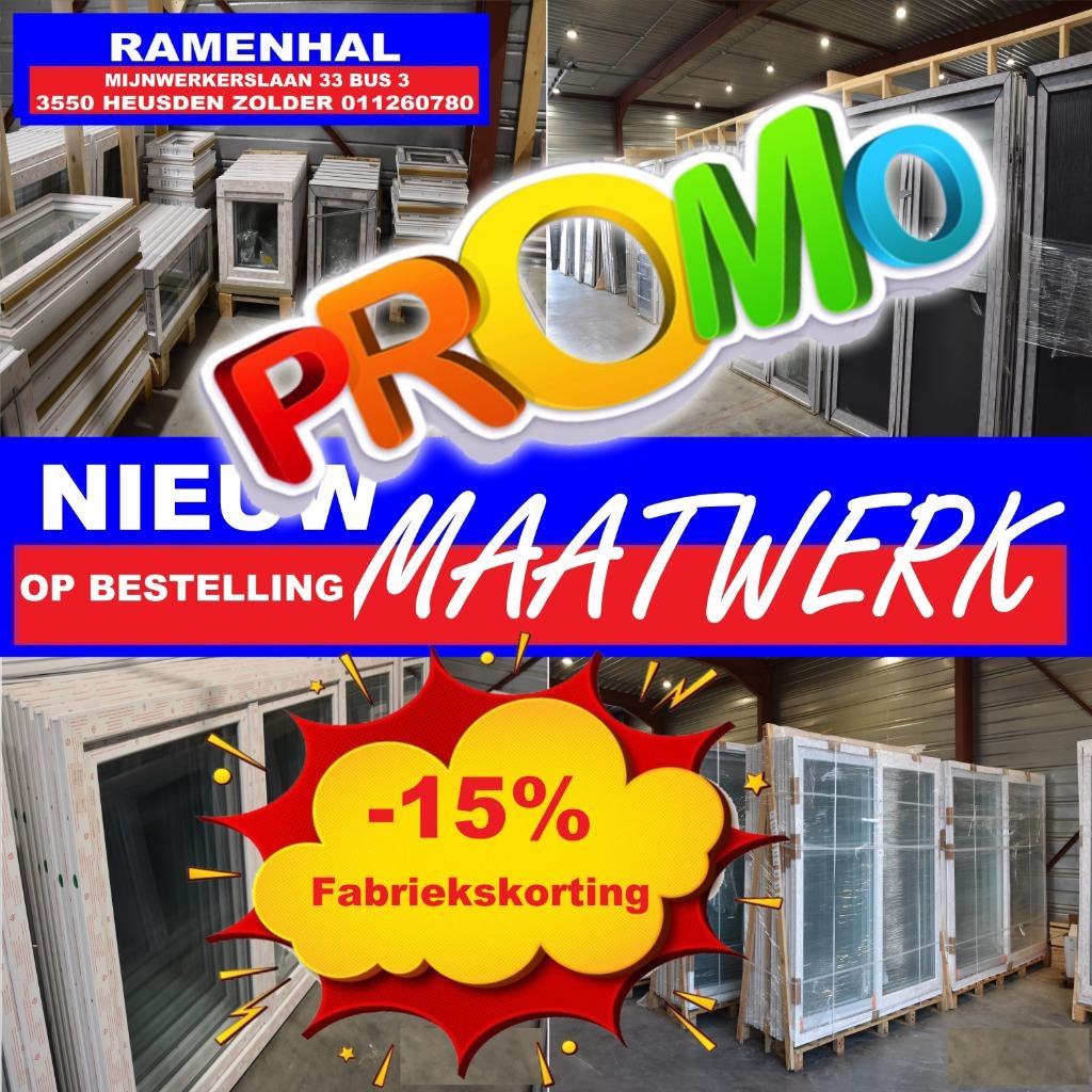 15% fabriekskorting maatwerk ramen, deuren, schuiframen, Ophalen of Verzenden, Nieuw, Kunststof, Schuifpui
