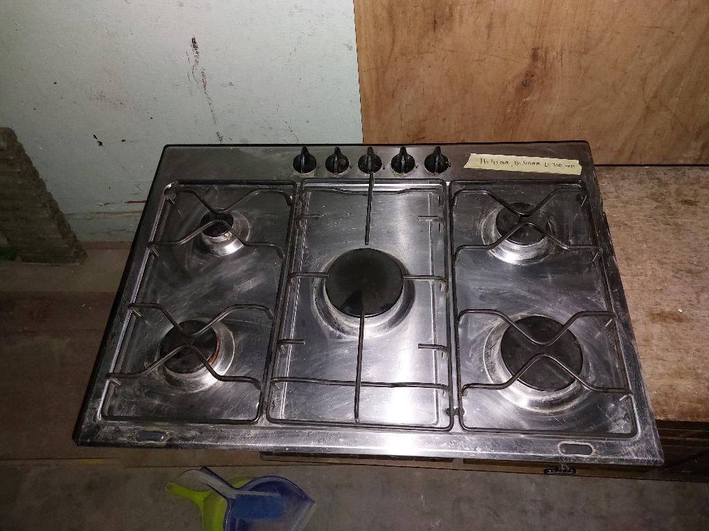 gasfornuis, Ophalen, Gebruikt, Minder dan 85 cm, Inbouw