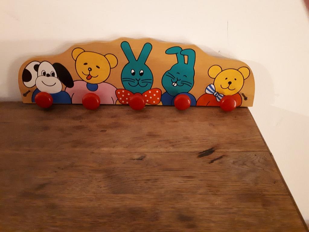 Kinderkapstok in hout, Huis en Inrichting, Woonaccessoires | Kapstokken, Ophalen of Verzenden, Zo goed als nieuw, Minder dan 100 cm
