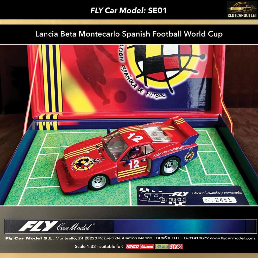SE01 Fly Lancia Beta Montecarlo Spanish Football World Cup‼️, Ophalen of Verzenden, Nieuw, Elektrisch