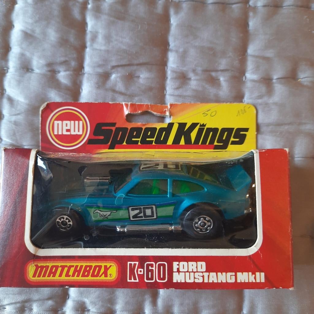 MATCHBOX NEW SPEEDKINGS K60 *FORD MUSTANG*MIB*NEUF*, Enlèvement, Neuf, Voiture, Matchbox