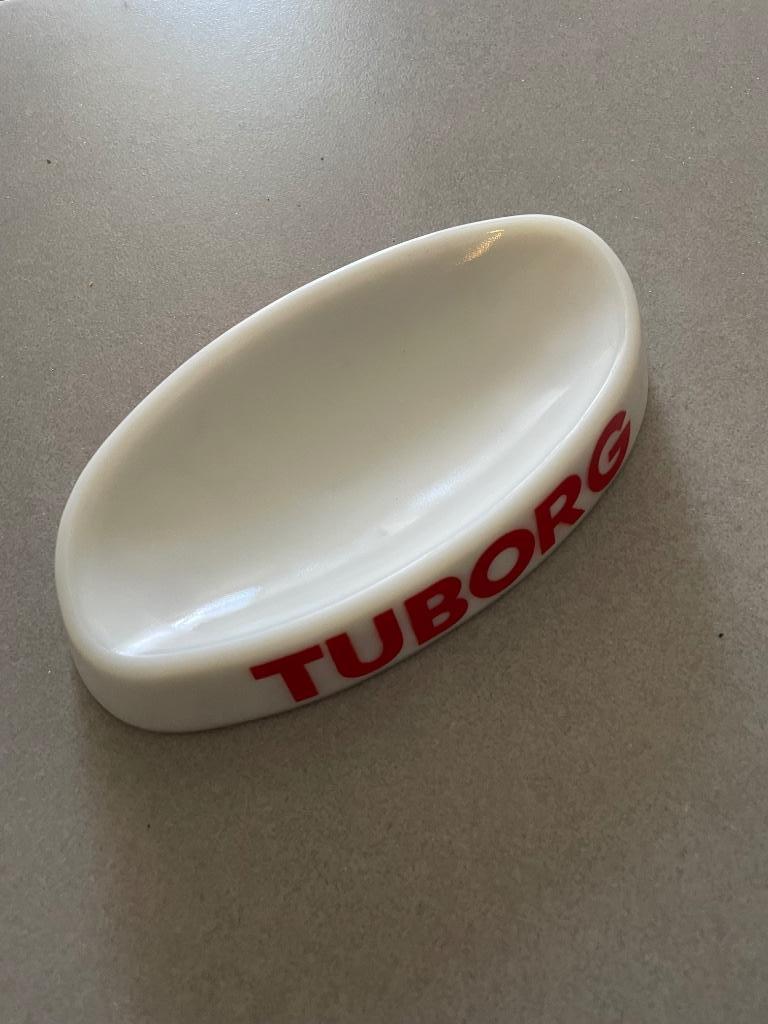 Retro Asbak Tuborg, Verzamelen, Ophalen, Zo goed als nieuw, Asbak