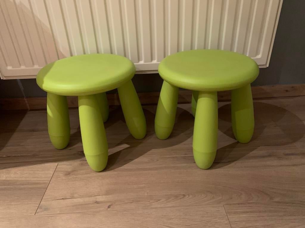 Krukjes Ikea groen, Huis en Inrichting, Krukjes, Ophalen, Zo goed als nieuw, Kunststof