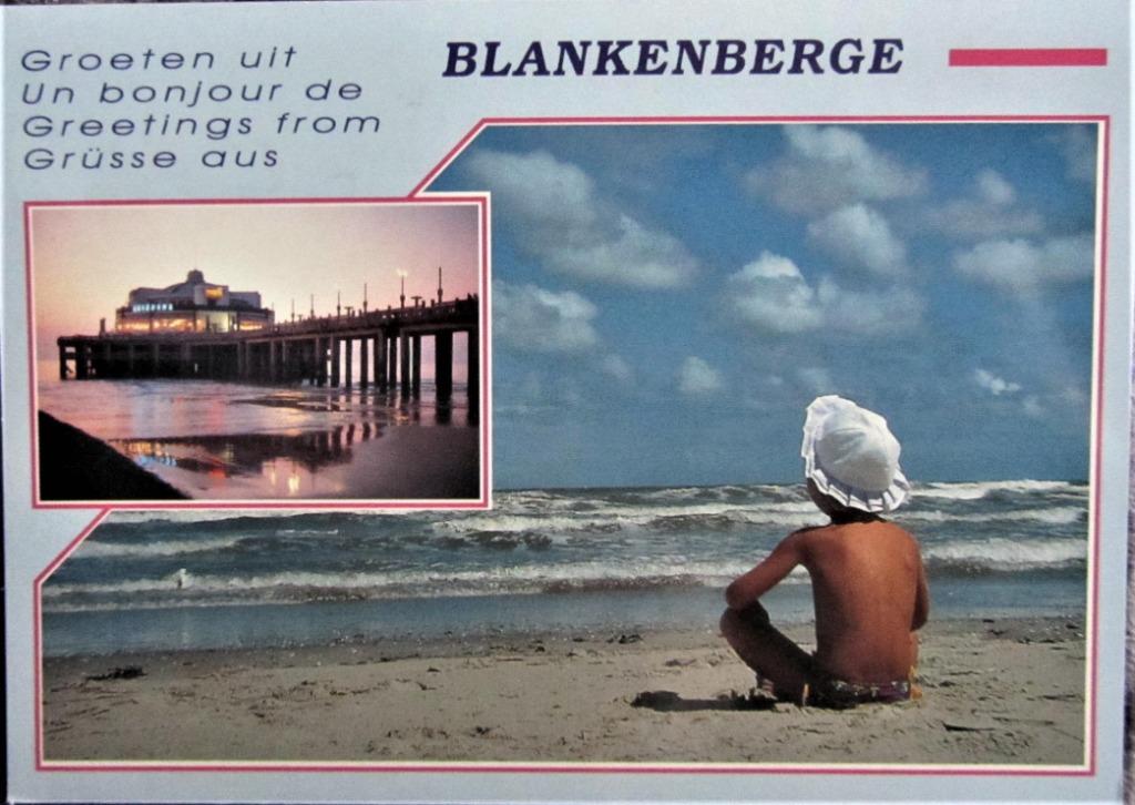 POSTKAART BELGIË- BLANKENBERGE, Verzamelen, Ophalen of Verzenden, 1980 tot heden, Gelopen, West-Vlaanderen