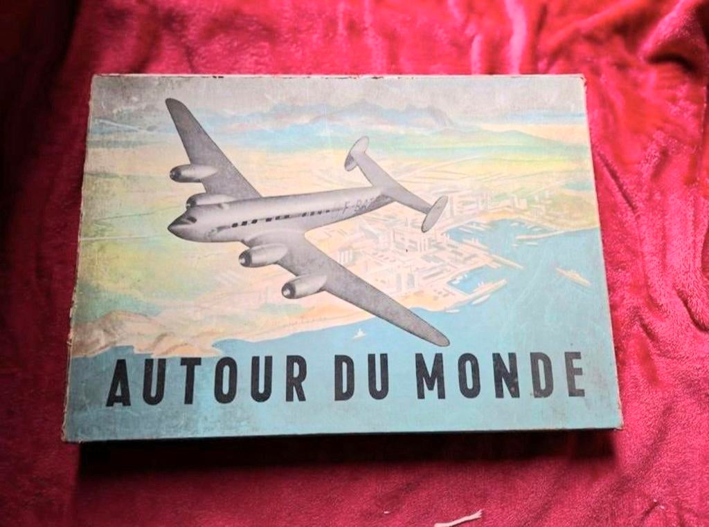 Jeu vintage avion autour du monde 1950/1960, Hobby & Loisirs créatifs, Enlèvement ou Envoi