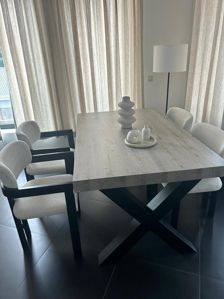 Salle a manger avec 4 chaises, Enlèvement, Comme neuf