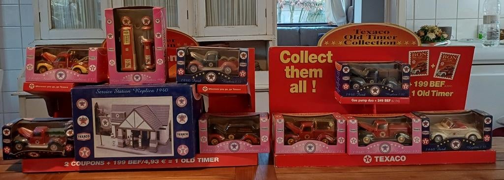 Collection complète de voitures Texaco - station-service, Enlèvement ou Envoi