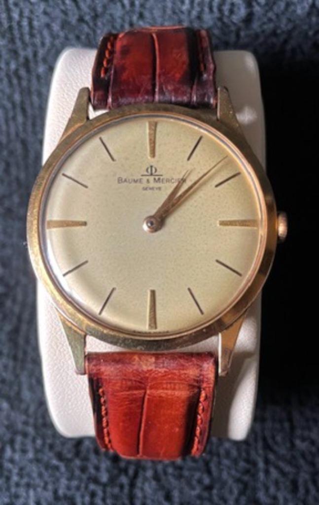 Baume & Mercier, dresswatch vintage 1960, Overige merken, Staal, Polshorloge, Ophalen of Verzenden