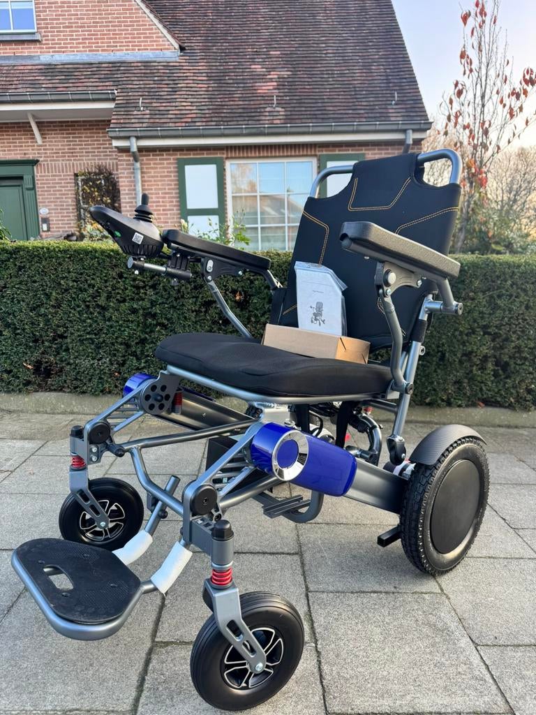 Chaise roulante pliable fauteuil électrique portable neuf, Divers, Enlèvement ou Envoi, Pliant, Neuf, Fauteuil roulant électrique