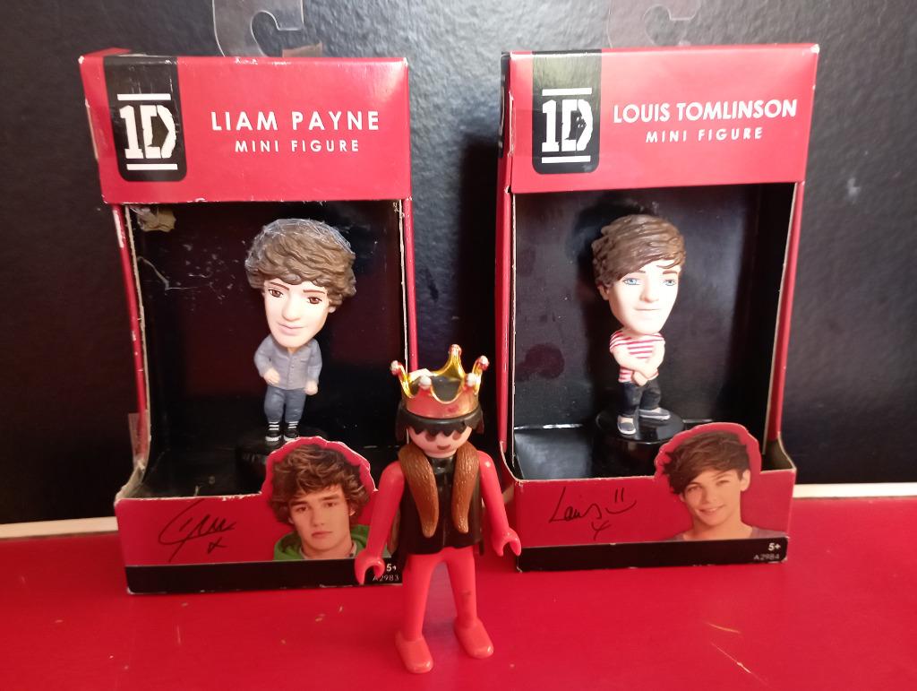 573) 2 figuurtjes one direction Liam Payne / Louis Tomlinson, Verzamelen, Muziek, Artiesten en Beroemdheden, Gebruikt, Pop, Beeldje of Miniatuur