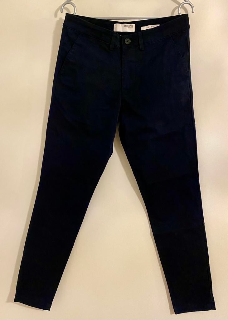 Chino Selected Homme Slim, Blauw, Overige maten, Ophalen of Verzenden, Zo goed als nieuw