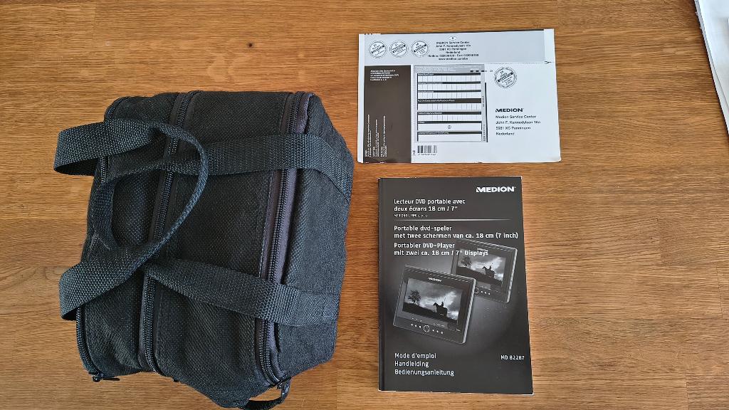 Medion draagbare DVD speler set, Audio, Tv en Foto, DVD spelers, Gebruikt, Dvd-speler, Overige merken, Ophalen of Verzenden