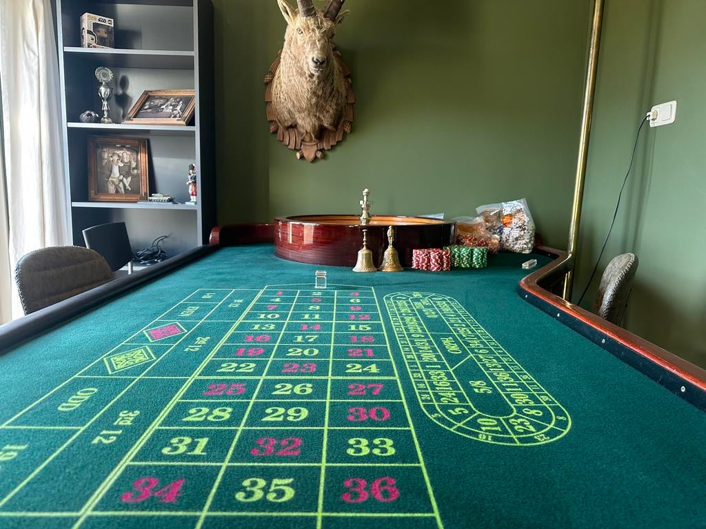 Originele complete Caro Paris roulette tafel schijf 80cm, Hobby en Vrije tijd, Gezelschapsspellen | Overige, Ophalen, Gebruikt