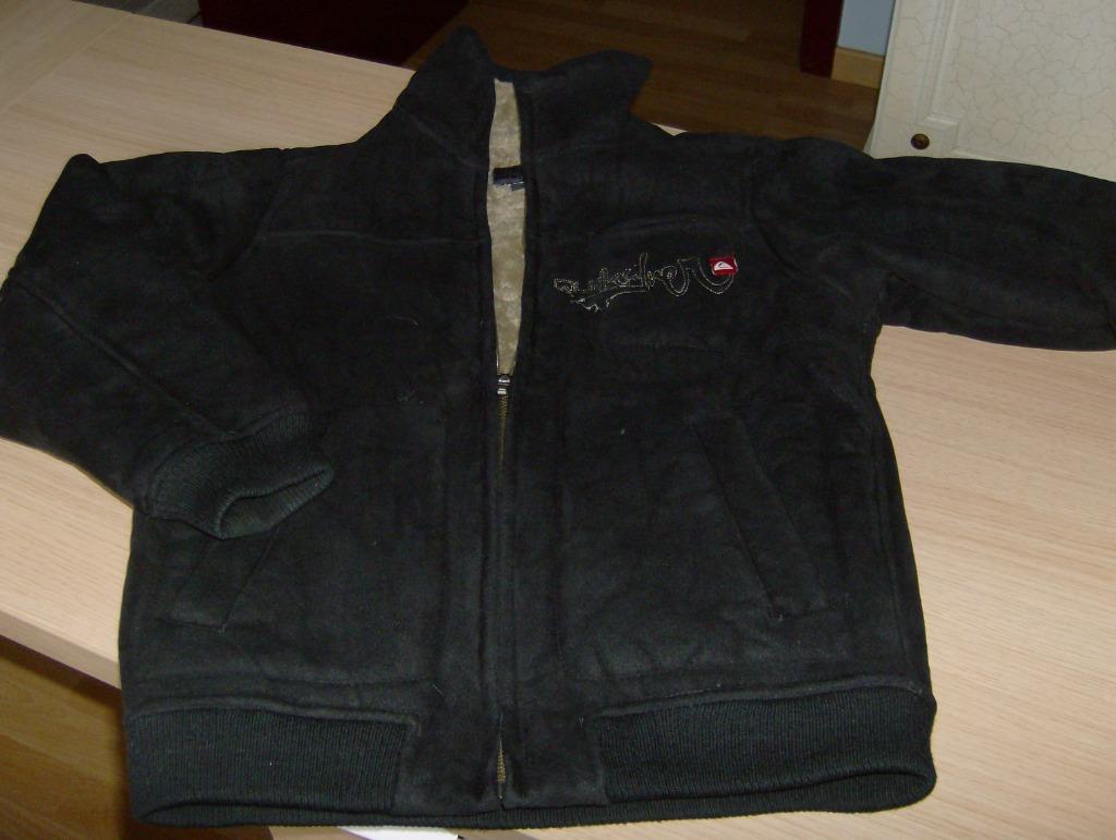 warme jas merk quiksilver - maat 10 jaar, Gebruikt, Quiksilver, Ophalen of Verzenden, Jongen