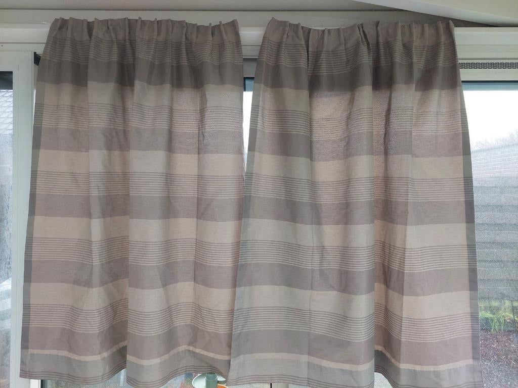 2 stuks mooi gordijnen, Ophalen of Verzenden, Bruin