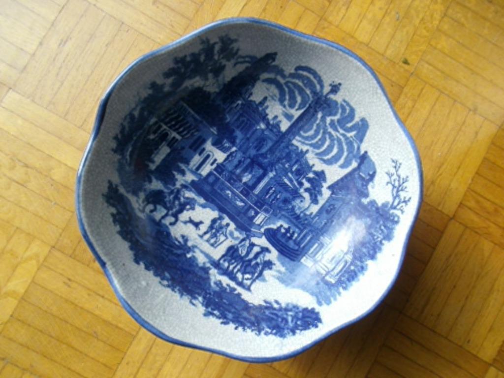 Engelse antieke fruitschaal op voet "Victoria ware, Ophalen of Verzenden