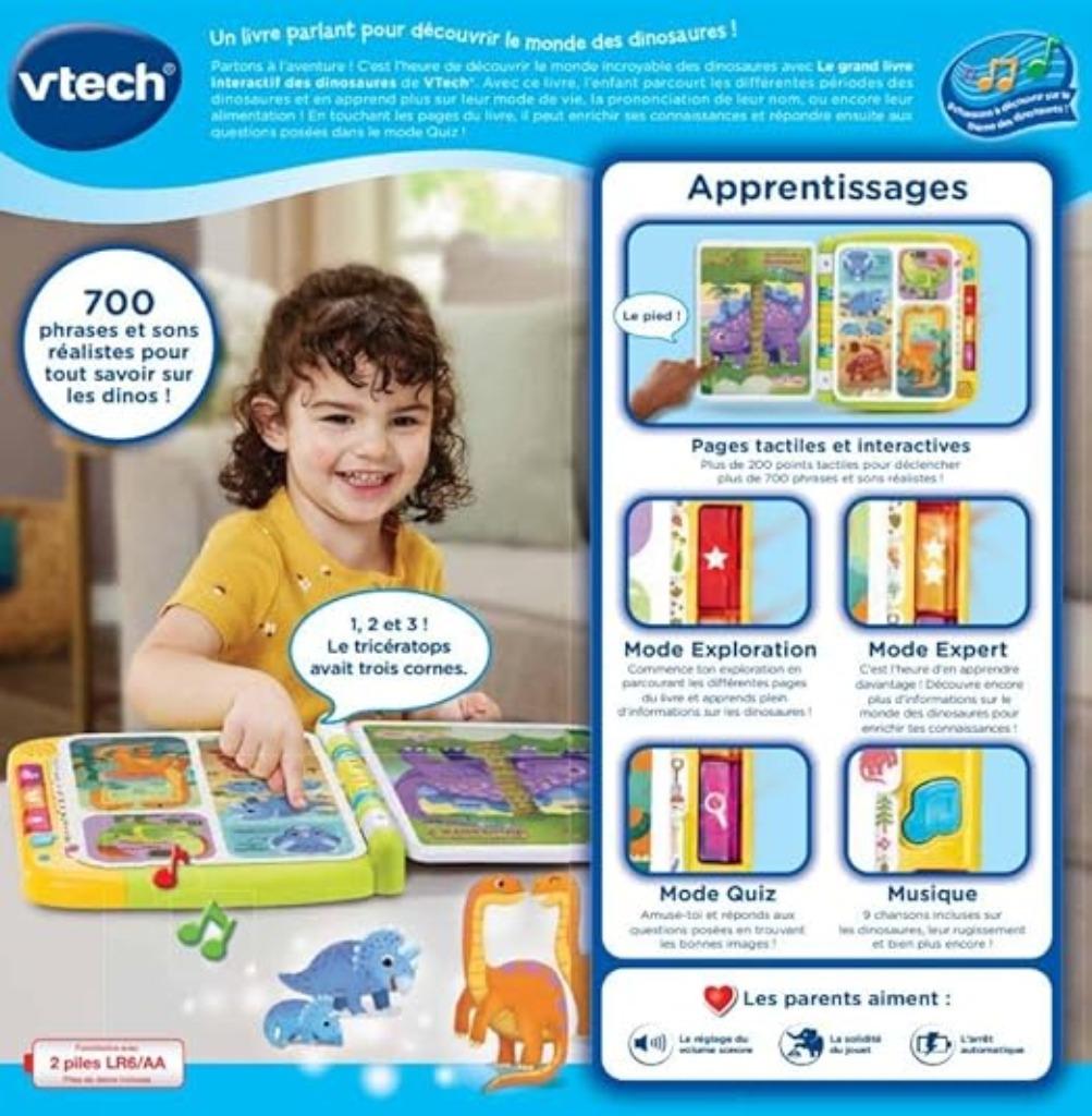 VTech Le grand livre interactif des dinosaures, Enfants & Bébés, Neuf, -, -, Vtech