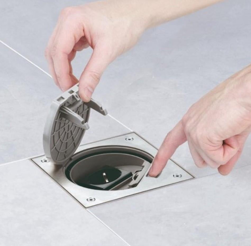 Coffre de sol Simon, étanche, acier inoxydable, Bricolage & Construction, Électricité & Câbles, Interrupteur, Interrupteur, Enlèvement ou Envoi